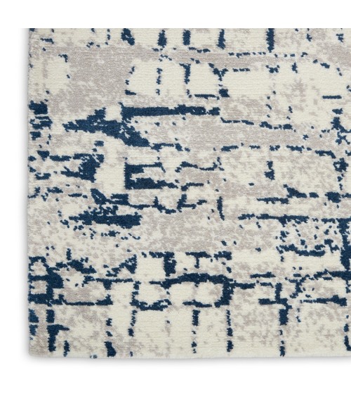 Nourison Twilight Area Rug TWI10 Ivory/Navy 9'9" x 13'9"
