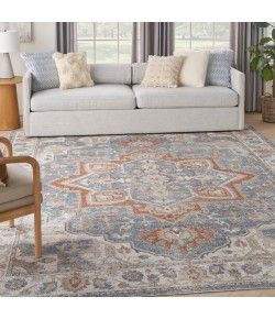 Nourison Astra Washables - Asw12 Denim Multi Area Rug 7 ft. 10 in. X 10 ft. Rectangle