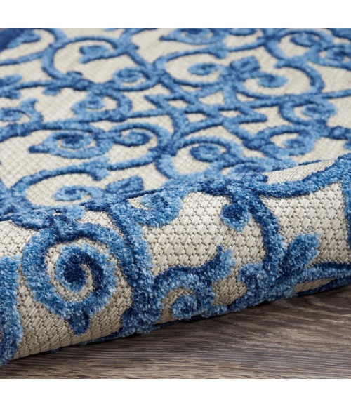 Nourison Aloha Runner Area Rug ALH21-Grey/Blue