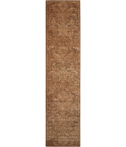 Nourison Home Silken Allure SLK19 Chocolate 2 ft. 5 in. X 10 ft. Area Rug