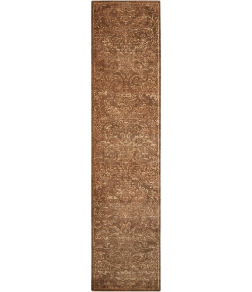 Nourison Silken Allure Runner Area Rug SLK19-Chocolate