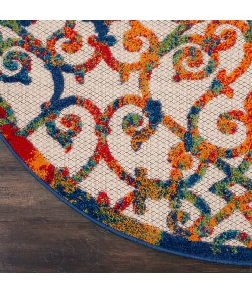 Nourison Aloha Round Area Rug ALH21-Multicolor