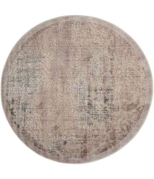 Nourison Graphic Illusions Round Area Rug GIL09-Grey