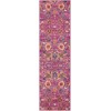 Nourison Passion - Psn01 Fuchsia Area Rug 2 ft. 2 in. X 10 ft. Runner