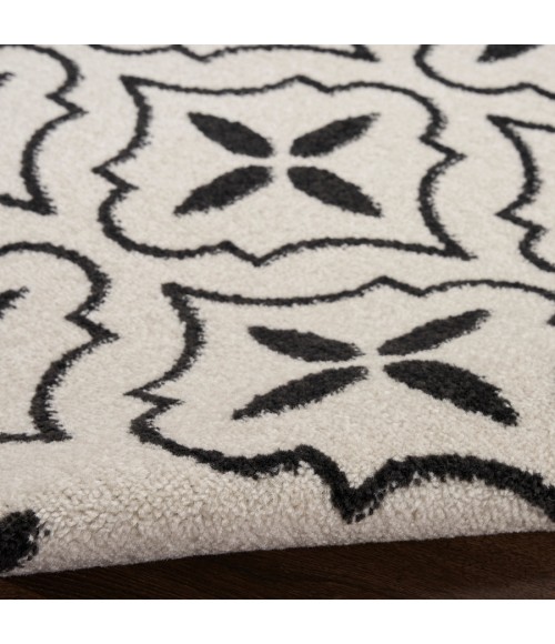 Nourison Home Nourison Essentials Ivory Black NRE04 8 ft. X 10 ft. Rectangle Rug