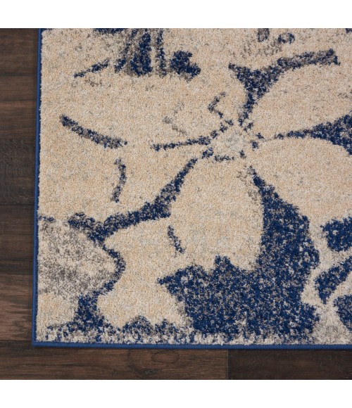 Nourison TRANQUIL Area Rug Nourison Tranquil Area Rug TRA08-Beige/Navy