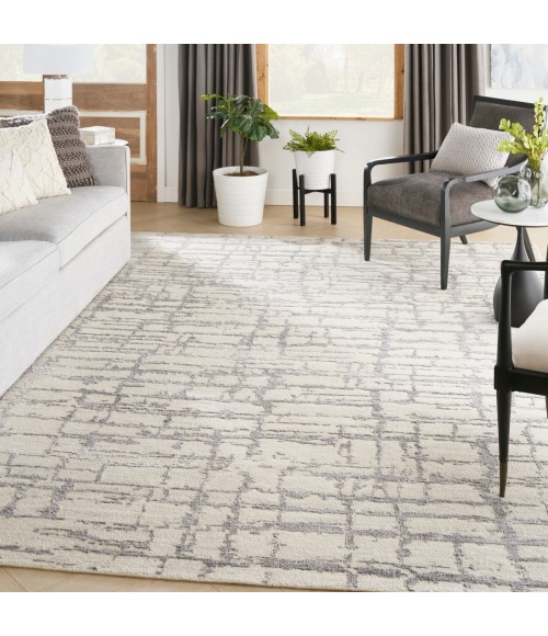 Nourison Luna Ivory Grey LUN02 10 ft. X 14 ft. Rect. Rug