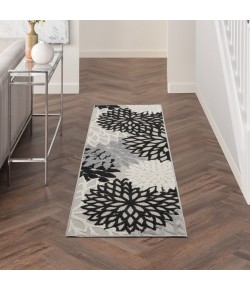 Nourison Aloha - Alh05 Black White Area Rug 2 ft. 3 X 8 ft. Rectangle