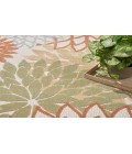 Nourison Aloha Ivory Multicolor ALH05 5 ft. 3 in. Round Rug
