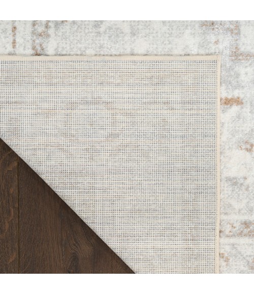 Nourison Astra Machine Washable Grey ASW11 6 ft. 7 in. X 9 ft. Rect. Rug