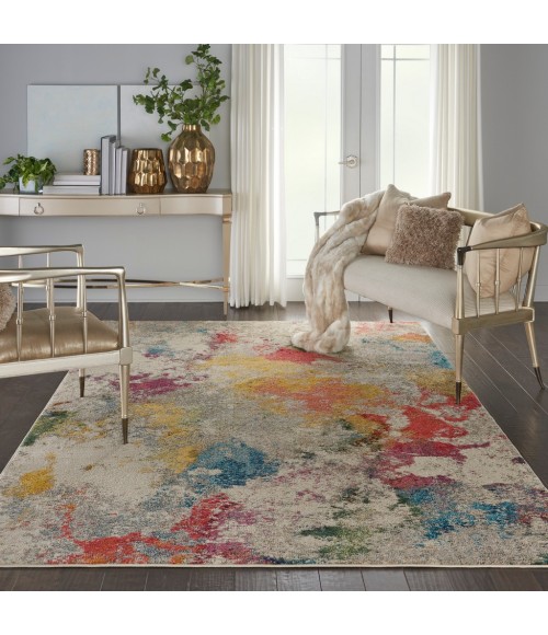 Nourison Celestial Area Rug CES12-Ivory/Multicolor