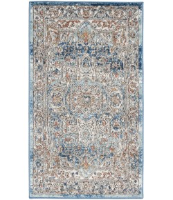 Nourison Quarry Ivory Blue QUA11 2 ft. X 4 ft. Rect. Rug