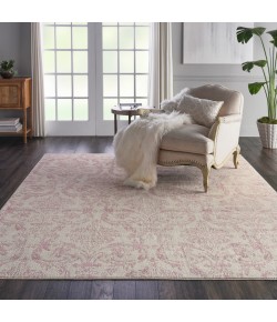 Nourison Home Jubilant JUB09 Ivory Pink 8 ft. 6 in. X 12 ft. Area Rug