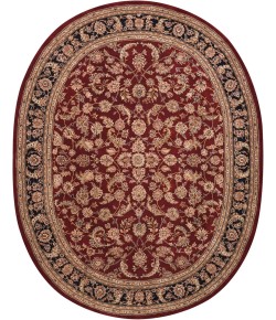 Nourison 2000 - 2002 Burgundy Area Rug 7 ft. 6 X 9 ft. 6 OVAL