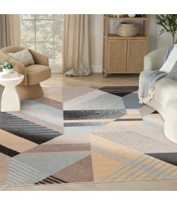 Nourison Home Washable Decor Blue Multicolor WSD10 7 ft. 10 in. X 10 ft. Rectangle Rug