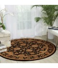 Nourison Living Treasures Round Area Rug LI05-Black