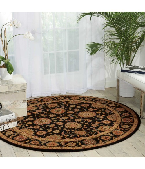 Nourison Living Treasures Round Area Rug LI05-Black