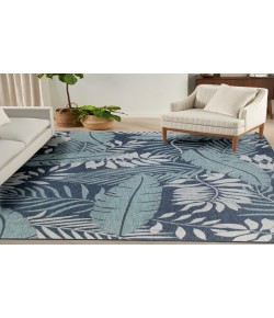 Nourison Home Garden Oasis GOA02 Navy 8 ft. X 10 ft. Area Rug