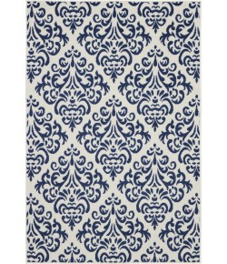 Nourison Home Grafix GRF06 White/Blue 3 ft. 9 in. X 5 ft. 9 in. Area Rug