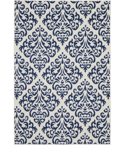 Nourison Grafix Area Rug GRF06-White/Blue