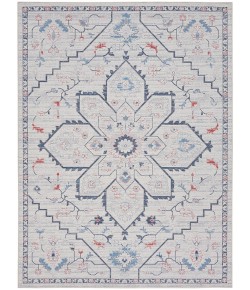 Nourison Home New Concept Washable - Sr110 Ivory Blue Area Rug 7 ft. 10 in. X 9 ft. 10 in. Rectangle