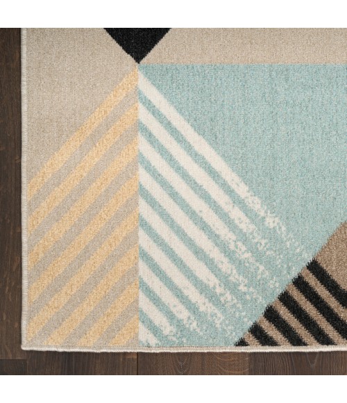 Nourison Home Washable Decor Blue Multicolor WSD10 9 ft. X 12 ft. Rectangle Rug