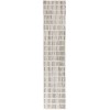 Nourison Cozy Modern Ivory Black CMD03 2 ft. 2 in. X 10 ft. Rect. Rug