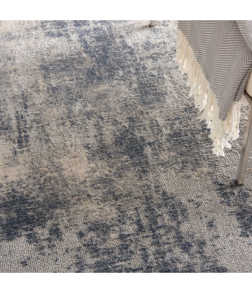 Nourison Rustic Textures Blue Ivory RUS02 6 ft. X 9 ft. Rect. Rug