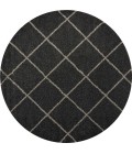 Nourison Brisbane Round Area Rug BRI03-Charcoal