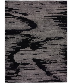 Michael Amini Nourison Ma30 Star - Smr02 Black Ivory Area Rug 8 ft. 6 in. X 11 ft. 6 in. Rectangle