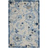 Nourison Aloha - Alh17 Blue Grey Area Rug 2 ft. 8 X 4 ft. Rectangle
