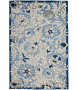 Nourison Aloha - Alh17 Blue Grey Area Rug 2 ft. 8 X 4 ft. Rectangle