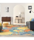 Nourison Allur Area Rug ALR06-Turquoise Multicolor