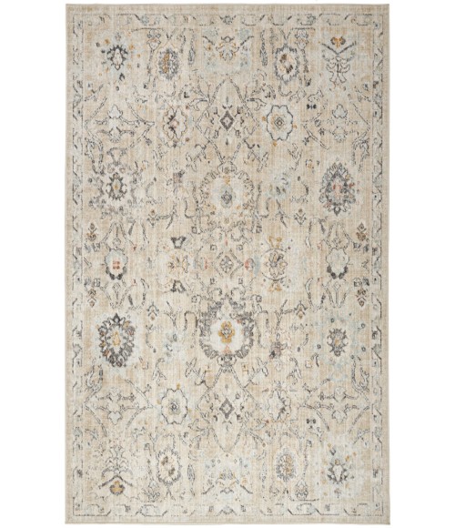 Nourison Oushak Home Cream OUS01 4 ft. 1 in. X 5 ft. 11 in. Rectangle Rug