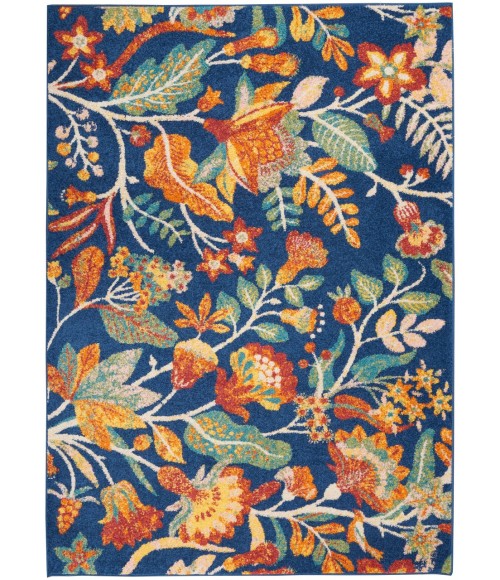 Nourison Allur Area Rug ALR09-Navy Multicolor