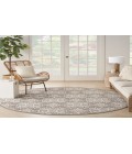 Nourison Aloha Ivory Grey ALH34 7’10” Round Rug