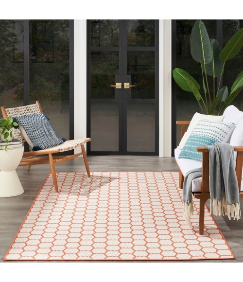 Nourison Twist Reversible Coral TWS01 4 ft. X 6 ft. Rect. Rug