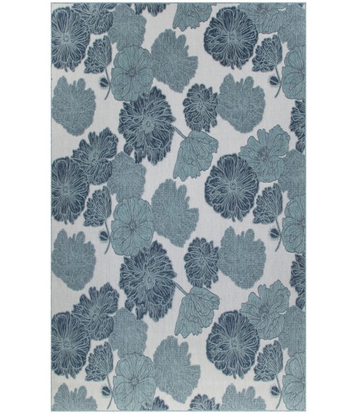 Nourison Garden Oasis Blue GOA04 8 ft. X 10 ft. Rectangle Rug