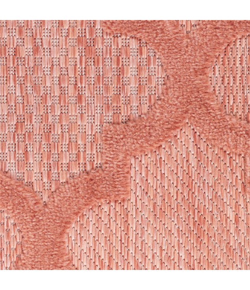 Nourison Easy Care Area Rug Nourison Easy Care Area Rug NES01 Coral/Orange