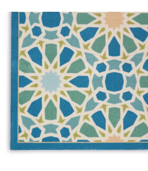 Nourison SUN N' SHADE Area Rug Waverly Sun N' Shade Area Rug SND29-Porcelain