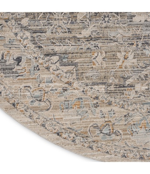 Nourison Lynx Ivory Taupe Rug LNX04 8 ft. X Round - Rugs Town Nourison Lynx Ivory Taupe LNX04 8 ft. X Round Rug