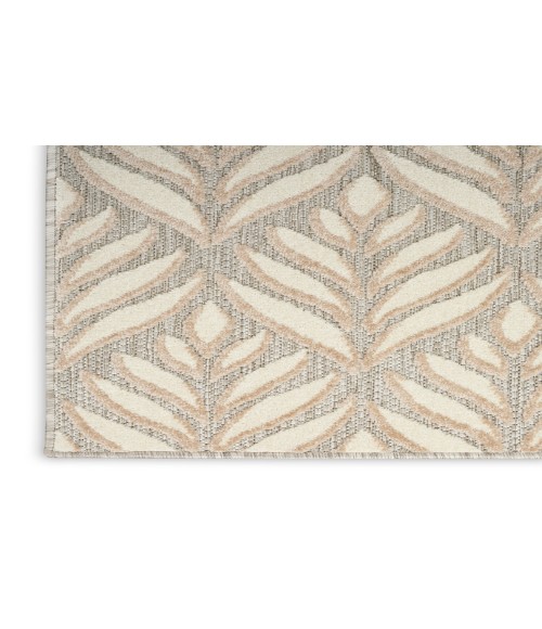Nourison Aloha Ivory Grey ALH35 2 ft. 8 in. X 4 ft. Rectangle Rug