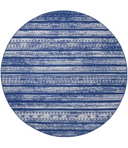 Nourison Whimsicle - Whs16 Navy Ivory Area Rug 5 ft. X Round