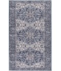 Nicole Curtis Machine Washable Series 1 Navy Ivory SR104 2 ft. X 6 ft. Rectangle Rug