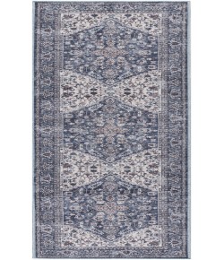 Nicole Curtis Machine Washable Series 1 Navy Ivory SR104 2 ft. X 6 ft. Rectangle Rug