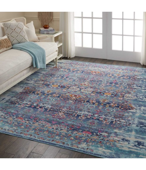 Nourison VINTAGE KASHAN Area Rug Nourison Vintage Kashan Area Rug VKA02-Blue