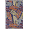 Nourison Aloha Navy Multicolor ALH18 2 ft. 8 in. X 4 ft. Rectangle Rug