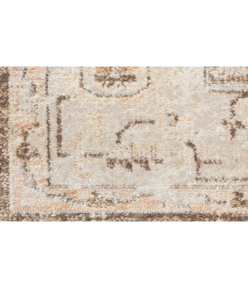 Nourison Astra Machine Washable Beige ASW11 5 ft. 3 in. X 7 ft. Rectangle Rug