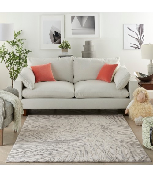 Nourison Rustic Textures Area Rug RUS17-Ivory/Grey