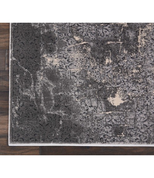 kathy ireland Home Heritage Area Rug KI353-Charcoal